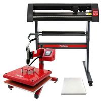 prensa termica giratoria 38cm para sublimacion de camisetas y ploter para corte vinilo