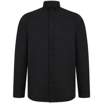Henbury Camisa manga larga dern para hombre