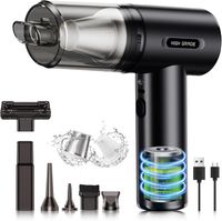 aspiradora de coche potente16000pa aspirador de mano sin cable4 en 1 aspiradora de manodoble filtradoligero y recargablemini aspirador y soplador con filtro hepa para pccochehogaroficina