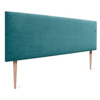 dhome cabecero de pana liso 150x115 con patas camas 150160 - turquesa