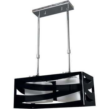 Lámpara de techo cepheus 2xe27 l.43xan.22xal.reg.cm acrílico negro