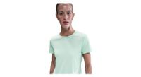 maillot de manga corta nike tempo swoosh run verde  mujer