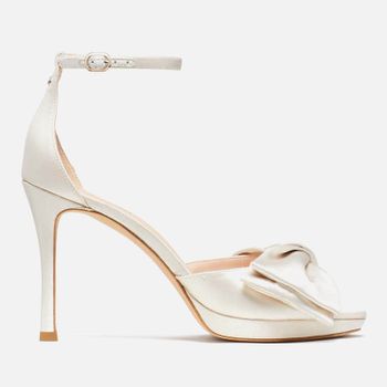 Kate Spade New York Women's Bridal Bow Satin Heeled Sandals - UK 8