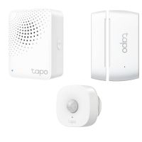 tp-link tapo h100 hub inteligente con alarma  t100 sensor de movimiento  t110 sensor de contacto