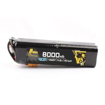 Batería LiPo Auline 21700 A45 14.8V 8000mAh 4S2P 90A con enchufe XT60 para Drones RC