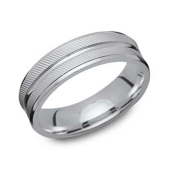 Anillo moderno de plata 925 de 6,5 mm de ancho