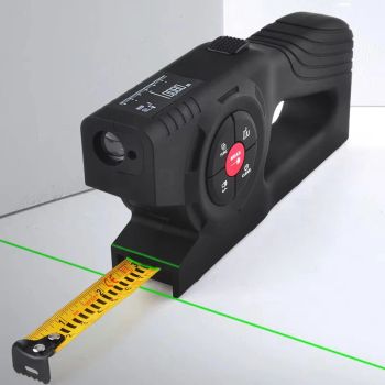 Cinta Métrica Láser Digital 3 en 1 Rango 50/70/100/120m Cinta de 4.7m Pantalla OLED Herramienta de Medición de Alta Prec