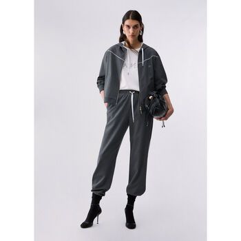 Liu Jo Pantalones Pantalones de raya diplomática con inserto en encaje para mujer