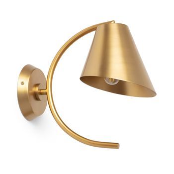 Aplique De Pared Metal Edern Dorado