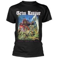 grim reaper tops y camisetas rock you to hell para mujer