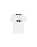 camiseta puma essentials 2 colour infantil blanco