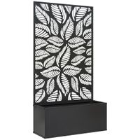 jardinera exterior 61x23x113 cm negro