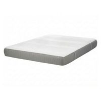 colchon de espuma viscoelastica medio con funda extraible de poliester blanco y gris 140 x 200 cm whisper