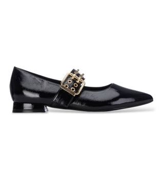 Xti para mujer. 14641801-NEGRO Zapatos 146418 negro (37), 1 a 3cm, Hebilla, Casual, Clásico, Charol