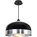 colgante edison 1xe27 alregxd33cm negroplata