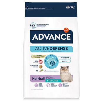 Advance Sterilized Hairball con pavo - 2 x 3 kg