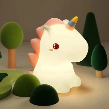 Lámpara Nocturna LED de Silicona con Diseño de Unicornio GGbingo, Recargable por USB, para Niños, Decoración de Dormitorio, Lámpara Táctil
