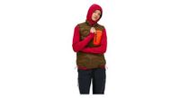 chaqueta de pluma sin mangas peak performance helium utility down  naranja  mujer