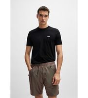 boss para hombre 50506373 camiseta elastic negro s casual algodon manga corta