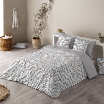 Sandal - Funda Nórdica Estampada Cama 180 - Algodón Extrasuave - Incluye  1 O 2 Fundas De Almohada -trames Único