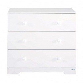 CÓMODA CON TIRADORES DE BOLA MICUNA CO-1804 BLANCO TIRADOR BOLA BLANCO