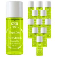 pack de 12 hair  body mist tropic gold spray saphir paradise 100ml