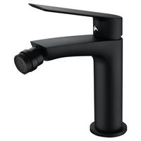 grifo monomando para bidet negro opaco en laton y zama con cartucho ceramico