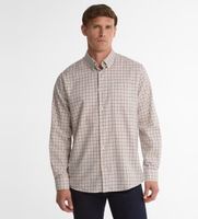 barbour para hombre msh5046 camisa preston regular tattersall granate m casual algodon manga larga