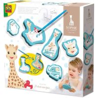 set de bano ses creative sophie la girafe para colorear con agua reutilizable