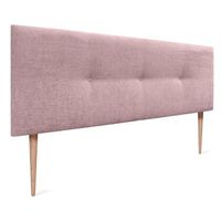 dhome cabecero de lana natural con botones 150x105cm con patas camas 150 - salmon