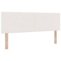 cabecero crema 160 cm tela de pana vidaxl