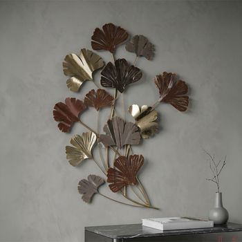 Panel decorativo 3d de metal multicolor 69,5x5,5x92 cm