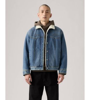 Levi's para hombre. 002WX-0001 Cazadora Trucker Western azul (S), Casual, Algodón, Denim