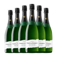 vilarnau comte de subirats brut nature cava 75 cl 115 vol pack de 6 unidades