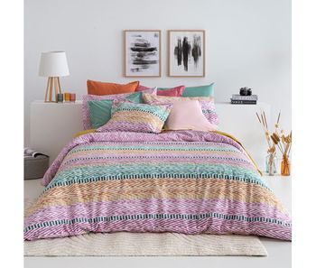 Funda nórdica reversible de algodón addison a-b 200x200 cm multicolor