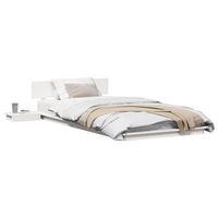 cama individual  cama para adulto  estructura de cama blanco 90 x 190 cm madera