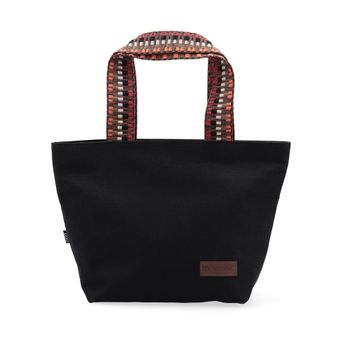 Bolsa porta menú poliéster negra 21x12x22 cm