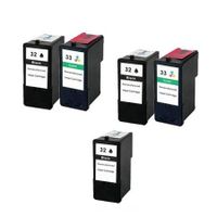 compatible multipack lexmark z818 printer ink cartridges 5 pack -18c0032e