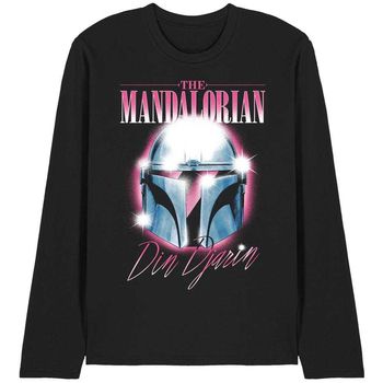 Disney Camiseta manga larga Din Djarin 80 S para mujer