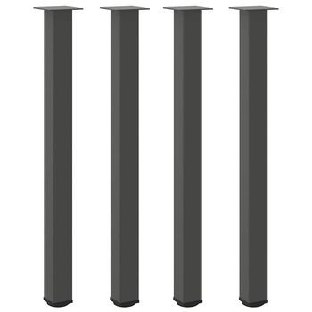 Patas Para Mesa De Centro 4 Uds | Patas De Muebles Acero Antracita 110-112 Cm