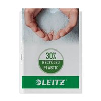leitz premium funda transparente a4 4 agujeros 130 micras 100 unidades