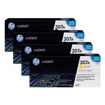 Original Multipack HP Colour LaserJet CP5225 Printer Toner Cartridges (4 Pack) -CE740A