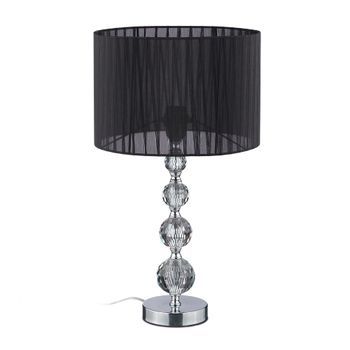 Lámpara De Mesa De Cristal Negra 50 Cm