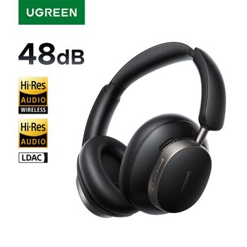 UGREEN Studio Pro 48dB ANC auriculares inalámbricos sobre la oreja auriculares Bluetooth cancelación activa de ruido alta resolución LDAC 120h tiempo de reproducción