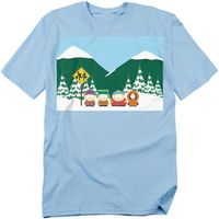 south park camiseta bus stop para mujer