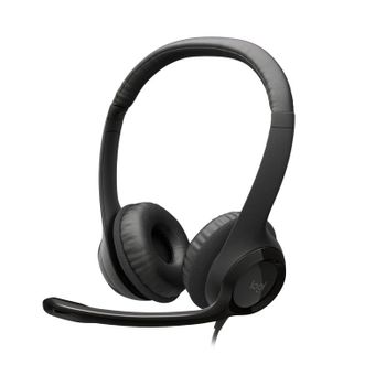 Logitech H390 Auriculares Estéreo con Micrófono con Supresión de Ruido USB-A funciona con Chromebook