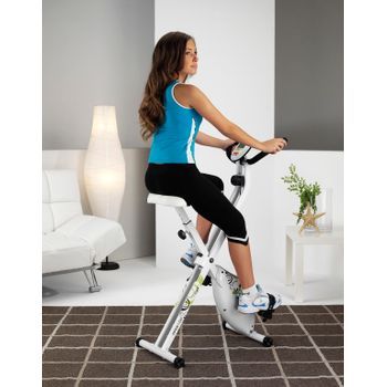 Tecnovita Open&go Yf90 Bicicleta Estática Plegable. Sistema De Freno Magnético. Volante De Inercia Equivalente A 8kg. Monitor Easy Start