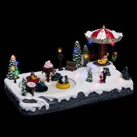 parque tematico musical christmas village 20 led  transformador