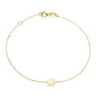 pulsera circulo de oro 9 quilates