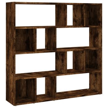 Estantería/divisor De Espacios Roble Ahumado 105x24x102 Cm Vidaxl